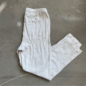 Chico’s Design Vintage Straight Leg Linen Blend Pull-on Pants